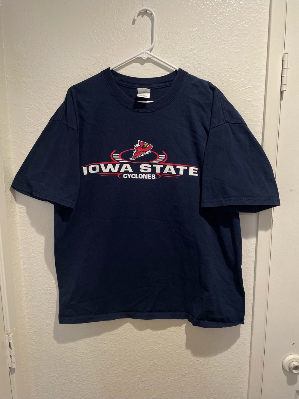VTG Y2K Iowa State Cyclones T-Shirt XL Navy Blue